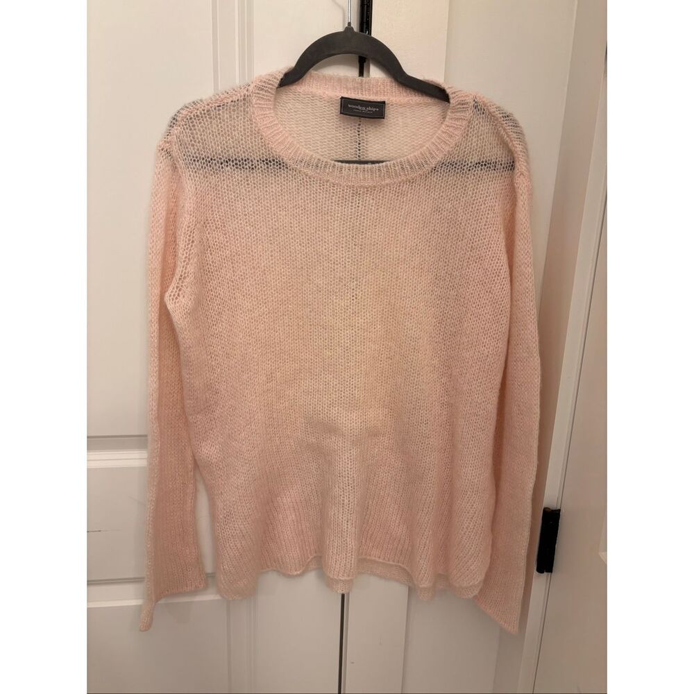 Wooded ships wool blend knit lightweight sweater, S/Med $168 G28 - Picture 3 of 8